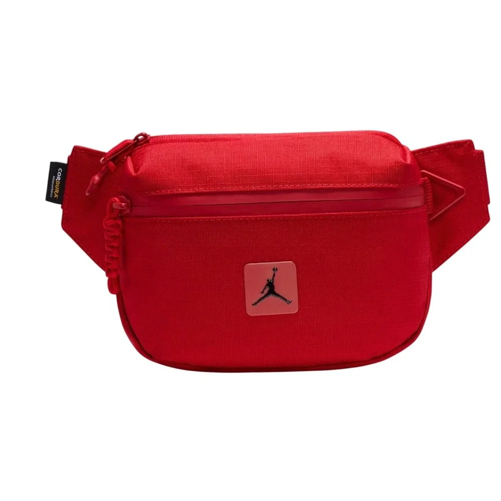 Jordan Crossbody Bag Unisex OS Red Excellence Cordura Fabric Adjustable Strap